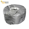Customized reusable fiberglass thermal cover removable insulation jacket