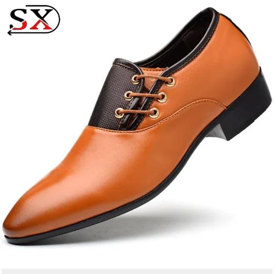 2018 European Men Casual Shoes Wild Fashion Business Men Leather Shoes ...