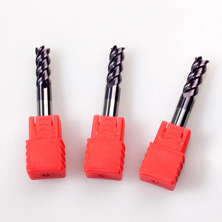 HARFINGTON 2pcs Square Nose End Ill 4 Shank 1 X 6 AlTiSin Coated