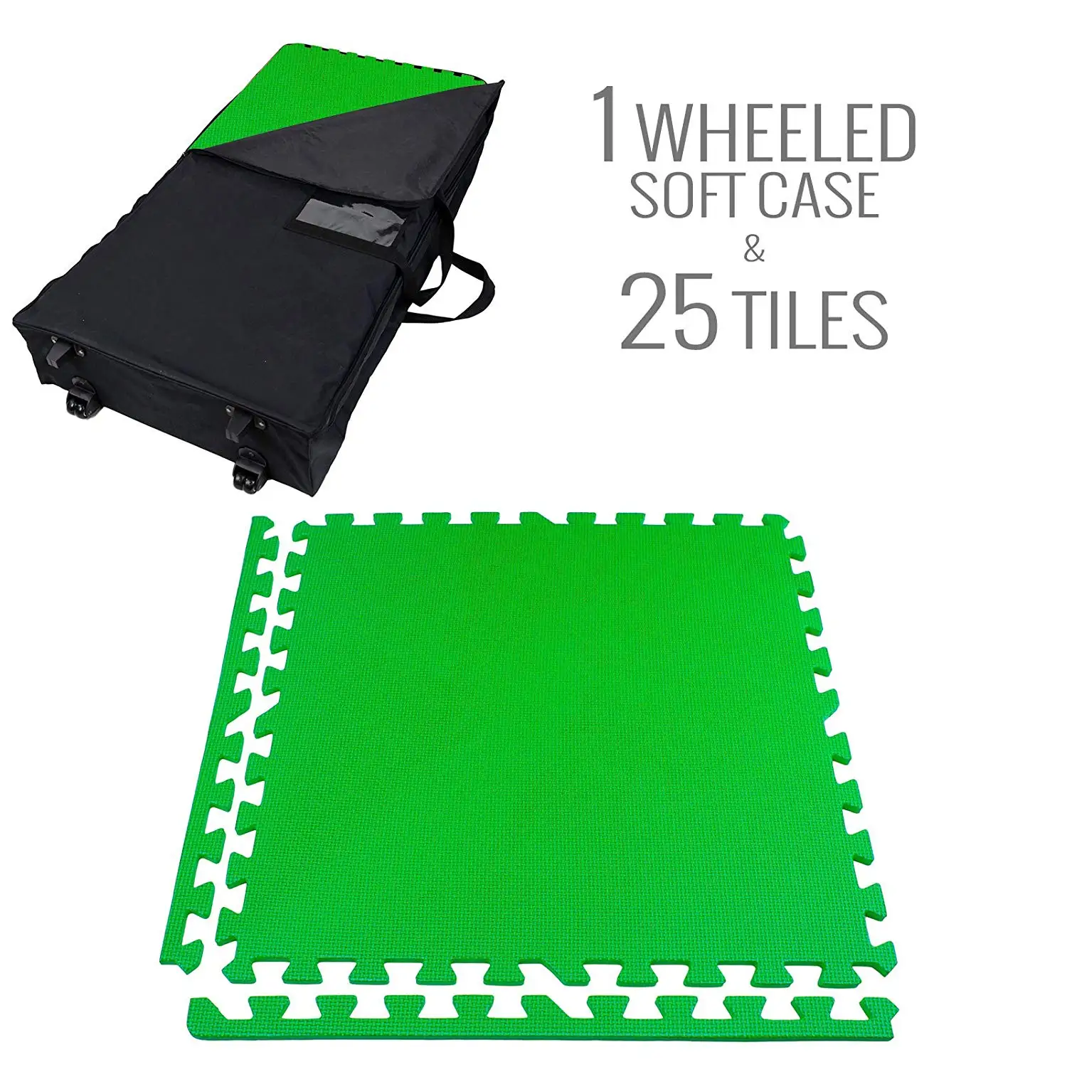 Light Grey - 12 Tiles IncStores Eco-Soft Carpet Foam Tiles