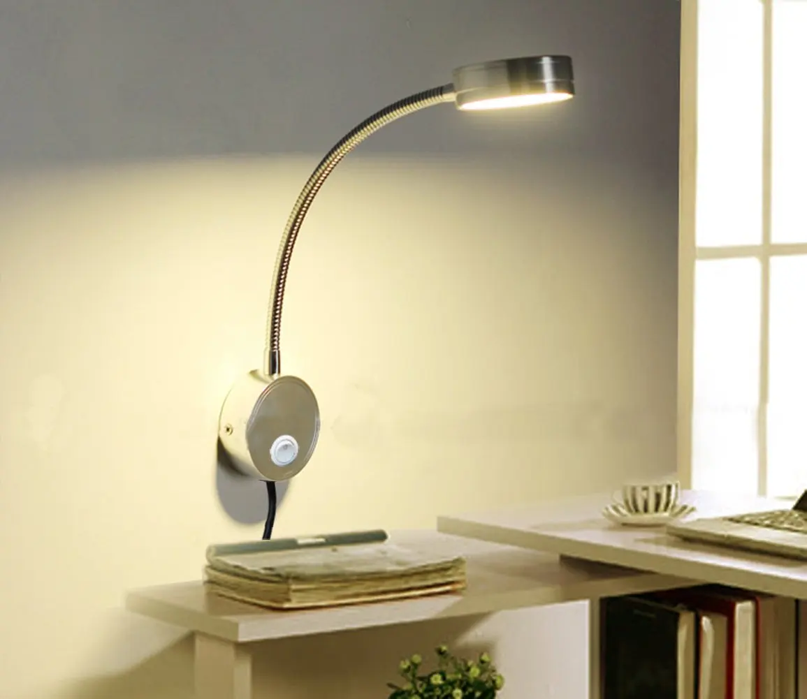plug in wall sconce reading light
