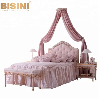 wooden princess bed