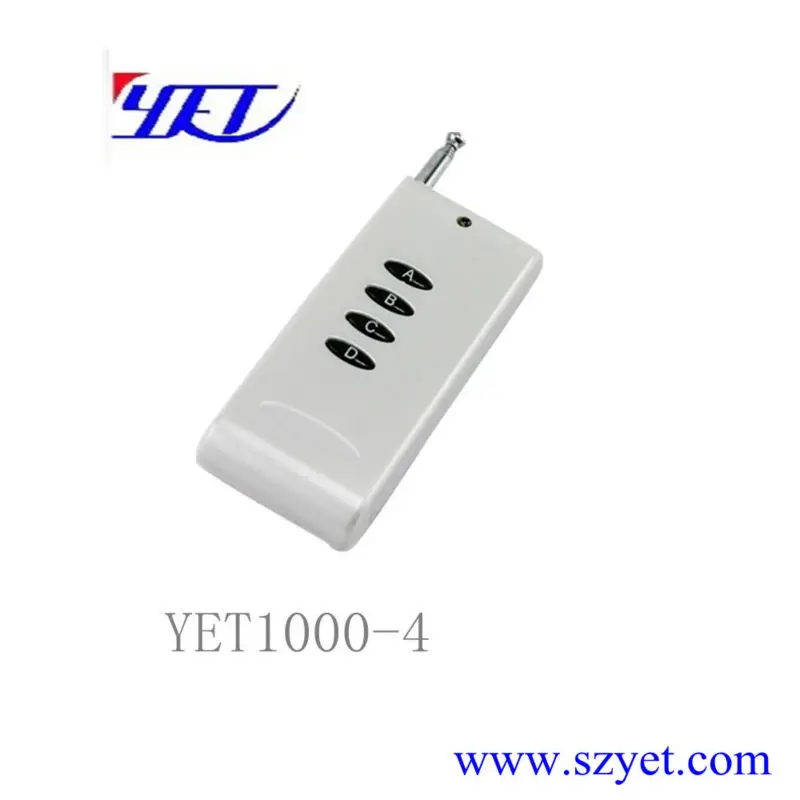 4 кнопки дистанционного управления для двери гаража YET1000-4