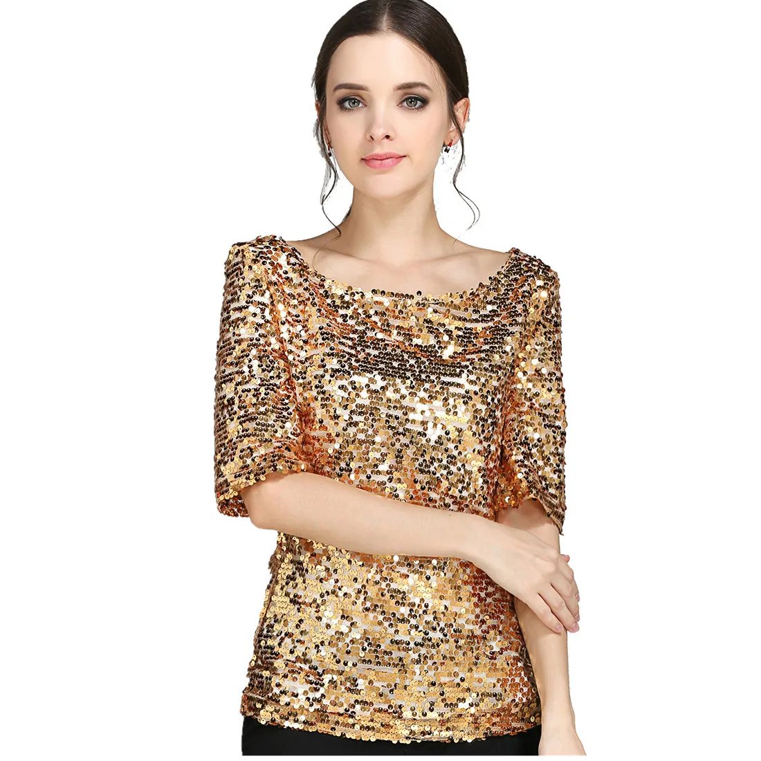 blusas de lentejuelas 2018