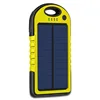 Portable waterproof solar panel led light power bank charger, solar powerbank with compass 5000mAh 6000mAh