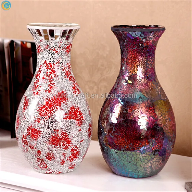 mosaic mirror vase