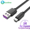 25cm 1m 1.2m 1.8m For Huawei 5A Nylon Braid Type C Cable P20 Mate 9 10 Pro P10 Plus lite V10 USB Type-C Cable