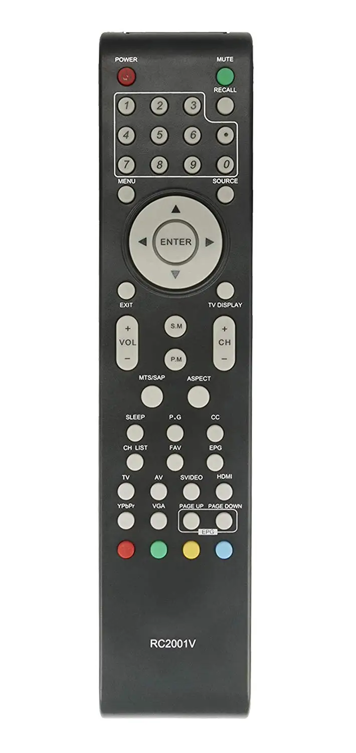 Get Quotations · New RC2001V Remote Control fit for VIORE TV LC37VF55  LC37VXF60PB LC37VX60FHD LC32VH55 LC32VX60PB LC32VXF60PB LC32VF55