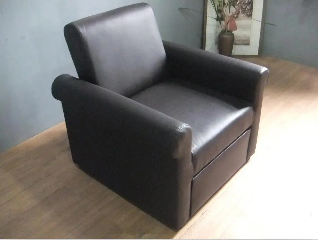 leather sofa bed and chair