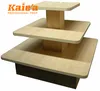 Custom wooden display clothes table for clothing store