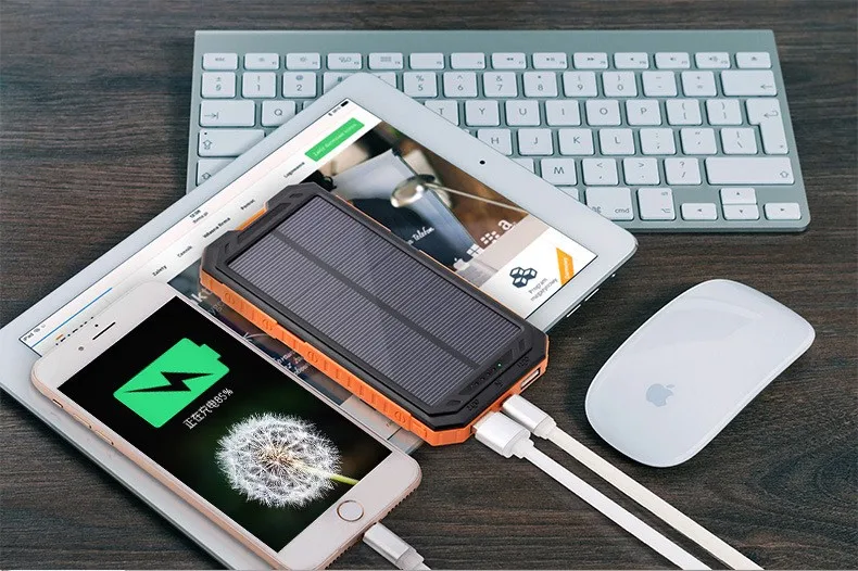 Wholesale Hot sale 10000mah mobile solar charger for Amazon and ebay 