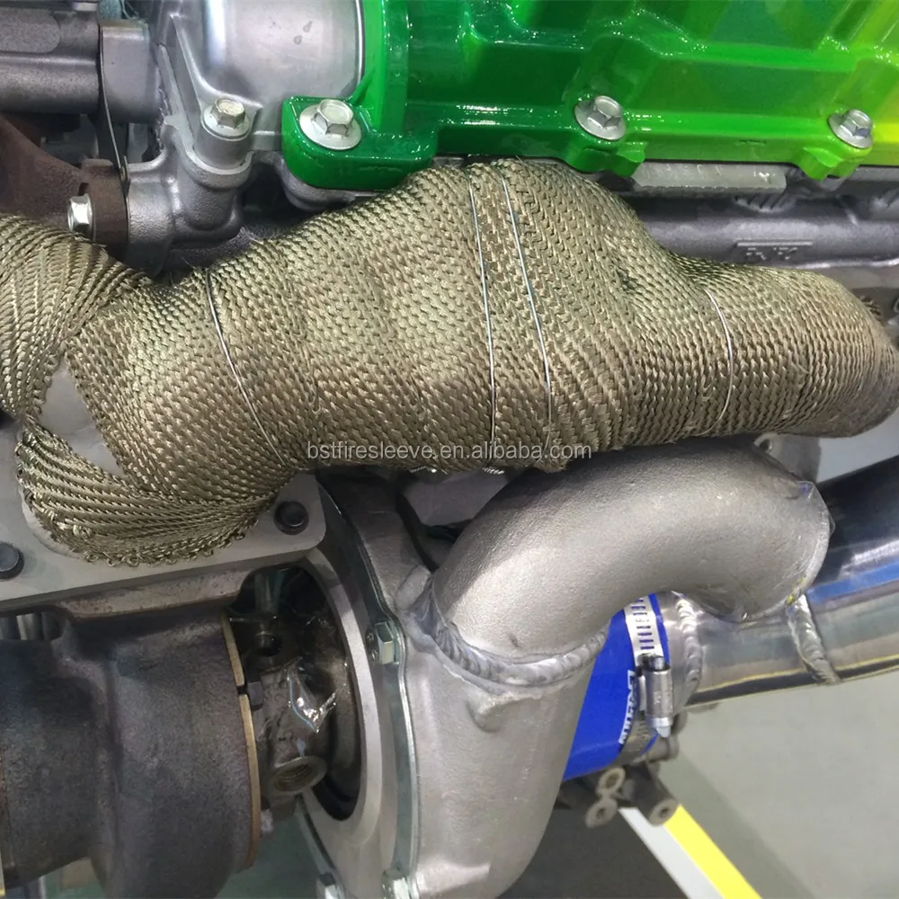 Fiberglass Header/Exhaust Wrap with Aluminum Back Thermal Heat Protection 2 X 50 Feet Pipe Heat Protection 