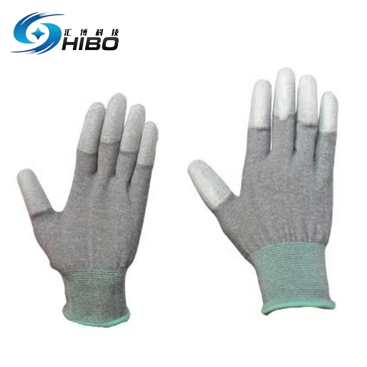 PU Palm Coated Precision Protective Anti Static Work Gloves S M L Multi Purpose