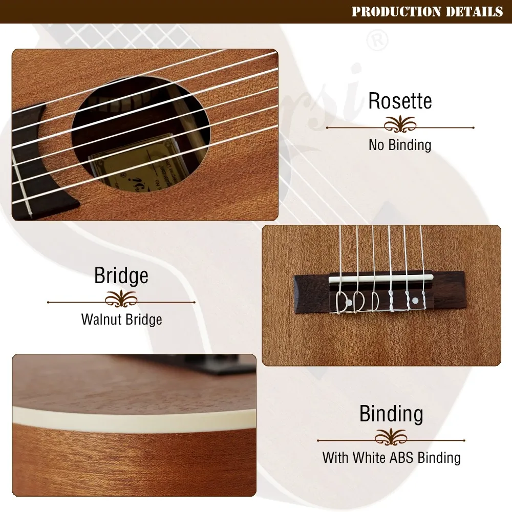 Wholesale Price Aiersi Brand Oem Small 28 Inch Guitarlele 6 String