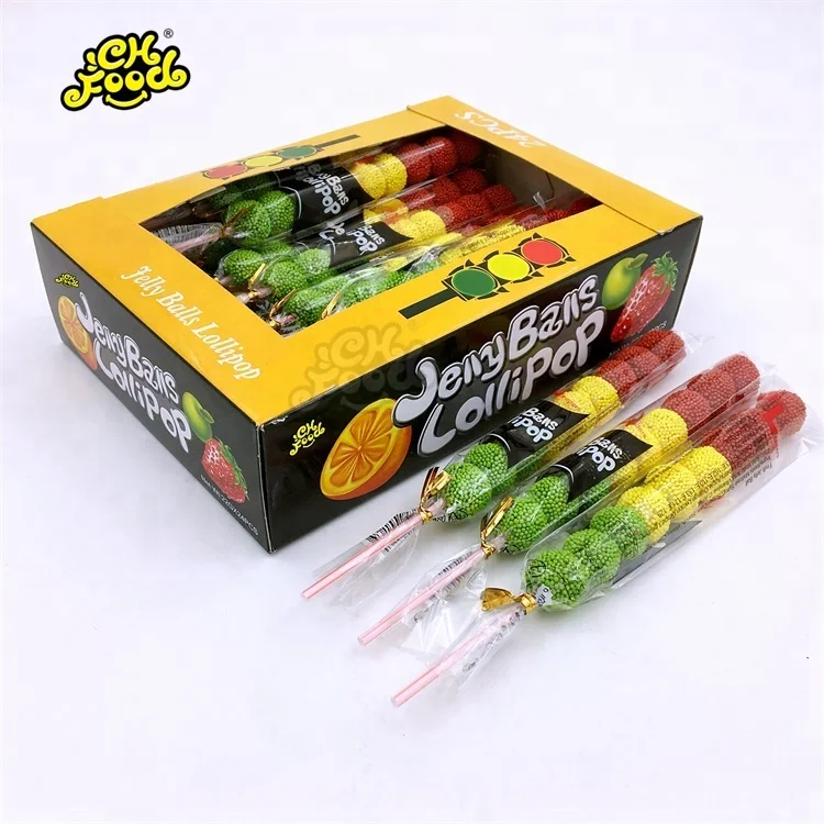Hot Selling Jelly Gummy Lollipop Candy Sweets