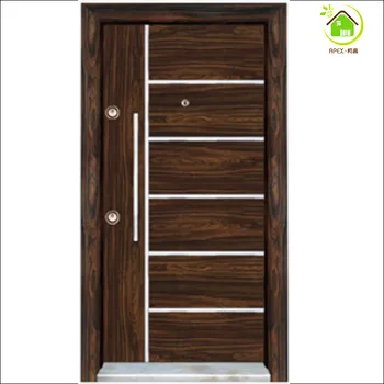 Wooden Steel Doors Door Armoured With Aluminum Strips Wooden Steel Doors Door Armoured With Aluminum Strips Home Security