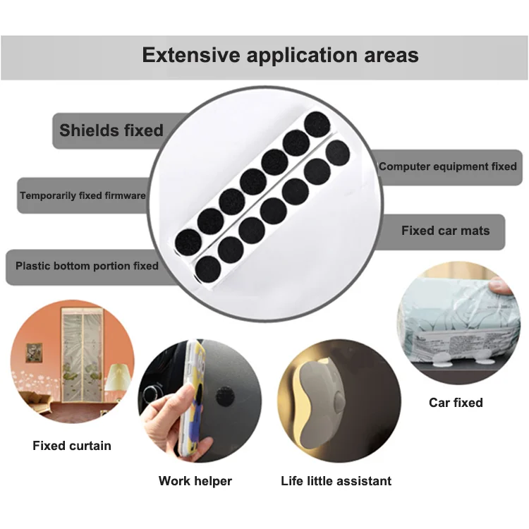 Double Sided Dot Tape Hook And Loop Tapes Widely Used Self Adhesive Dots 60mm Buy Hook And