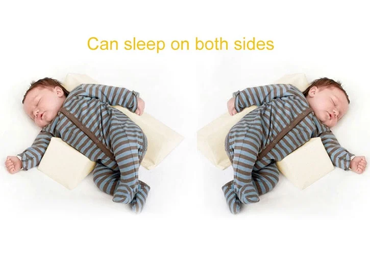 Baby Side Sleeper Crib Wedge Nursing With Memory Foam Pillow And