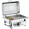 Rectangular 9 Liter oblong roll top hanging chafing dish