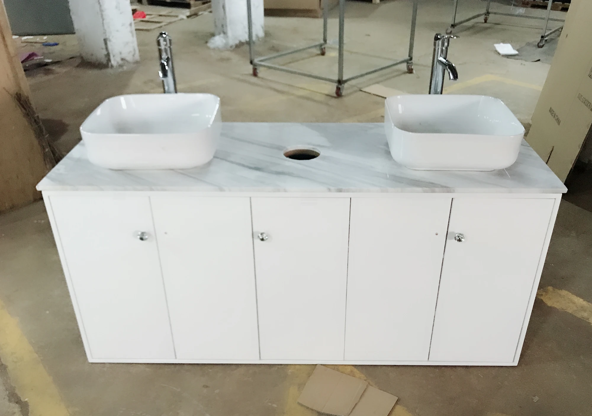 Nail Salon Under Sink With Hole For Trash Can Cbcf005 Buy Salon Sink Furniture,Under