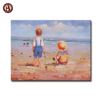 acryl schilderijen stranden voor kinderkamer - buy acryl