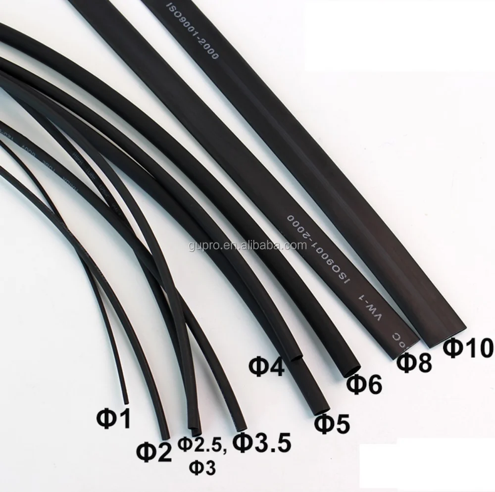 Six Colors 4mm Heat Shrinkable Tube Shrink Tubing 1meter