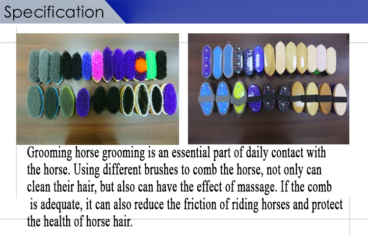 horse grooming bolsa with brushes