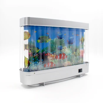 Colorful Night Light Aquarium Decorative 12v Electric Motion Fish ...