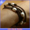 Supple Chocolate Deerskin Lace Was Used To String These Hand Drilled Freshwater Pearls Wrap Leather Jewelry