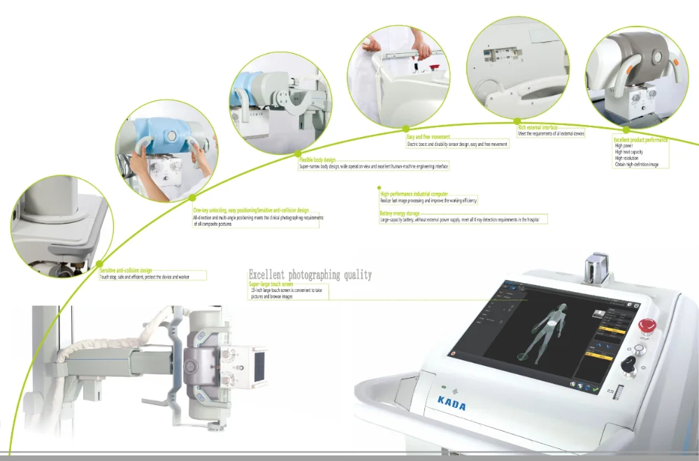Medicalled mobile digital x-ray machine x rayfilm viewerx ray radiography