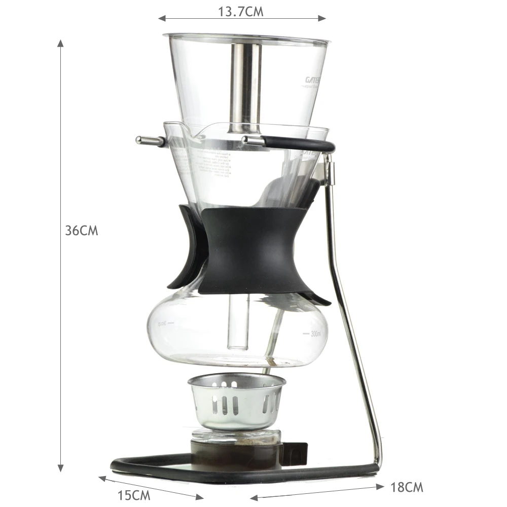 Sca5 High Quality 5 Cups Manual Hand Modern Style Siphon Coffee Maker