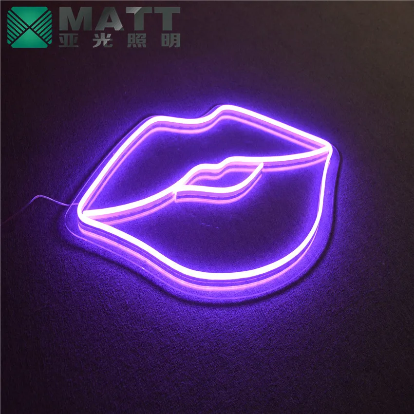 Red Lip Neon Signs Led Led Strip Light