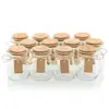 3.4oz 100ml Honey Pot Bottles Glass Favor Jars With Cork Lids