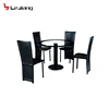2015 new modern philippine glass dining table set