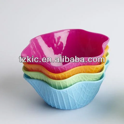 colorful ice cream bowls