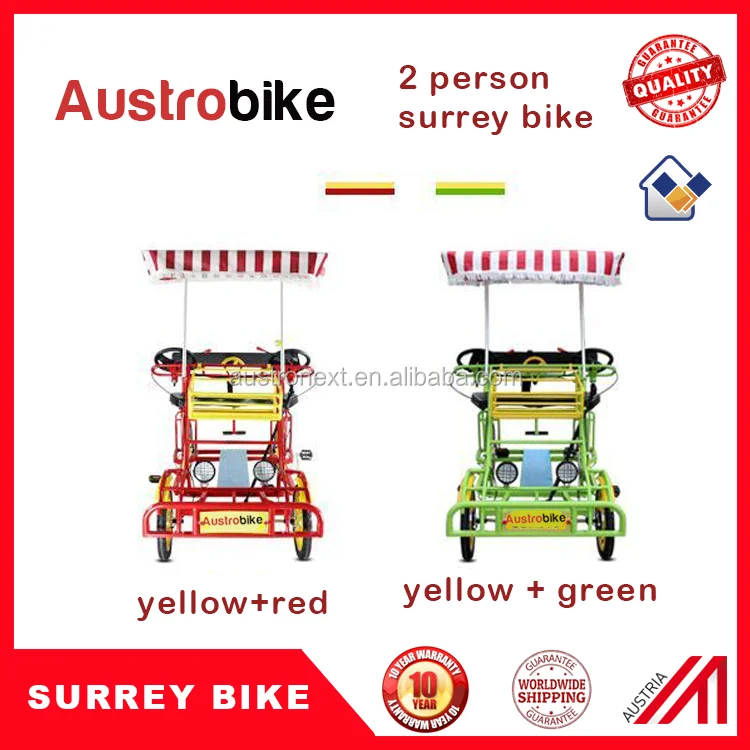 Two Person Surrey Bike / Electric Surrey Bike Two Person 4 Wheel Bike