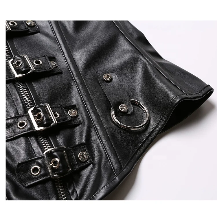 Private Label 12 Steel Boned Pu Leather Sexy Mature Bondage Plus Size ...