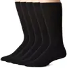Men Cotton Thin Black Seamless Mid-Calf Work Sock