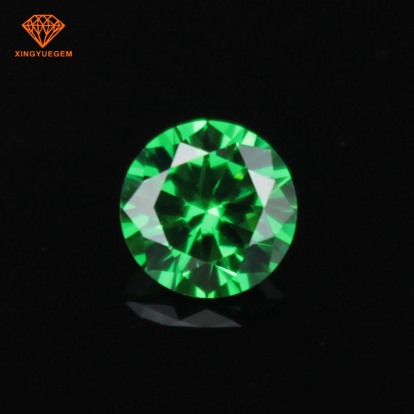 Naranja Cubic Zirconia 6mm Corte brillante redondo AAAAA piedras de grado. 5