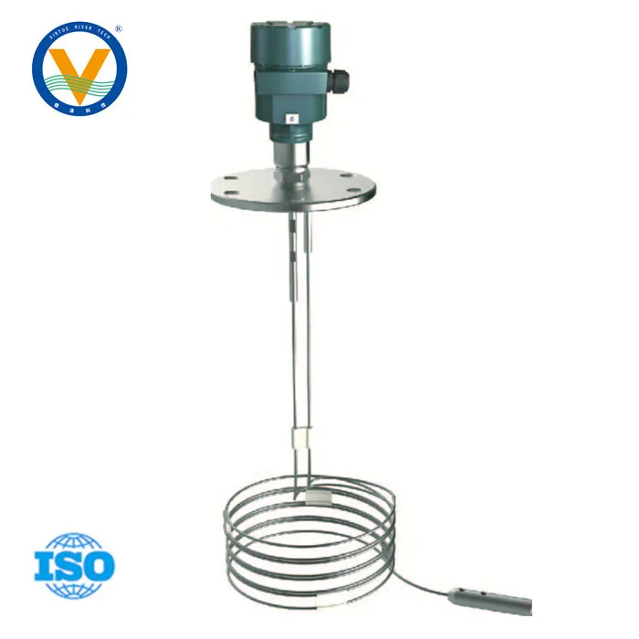 Twin-cabo sonda guiada onda radar nível tipo de contato transmissor tanque de óleo combustível