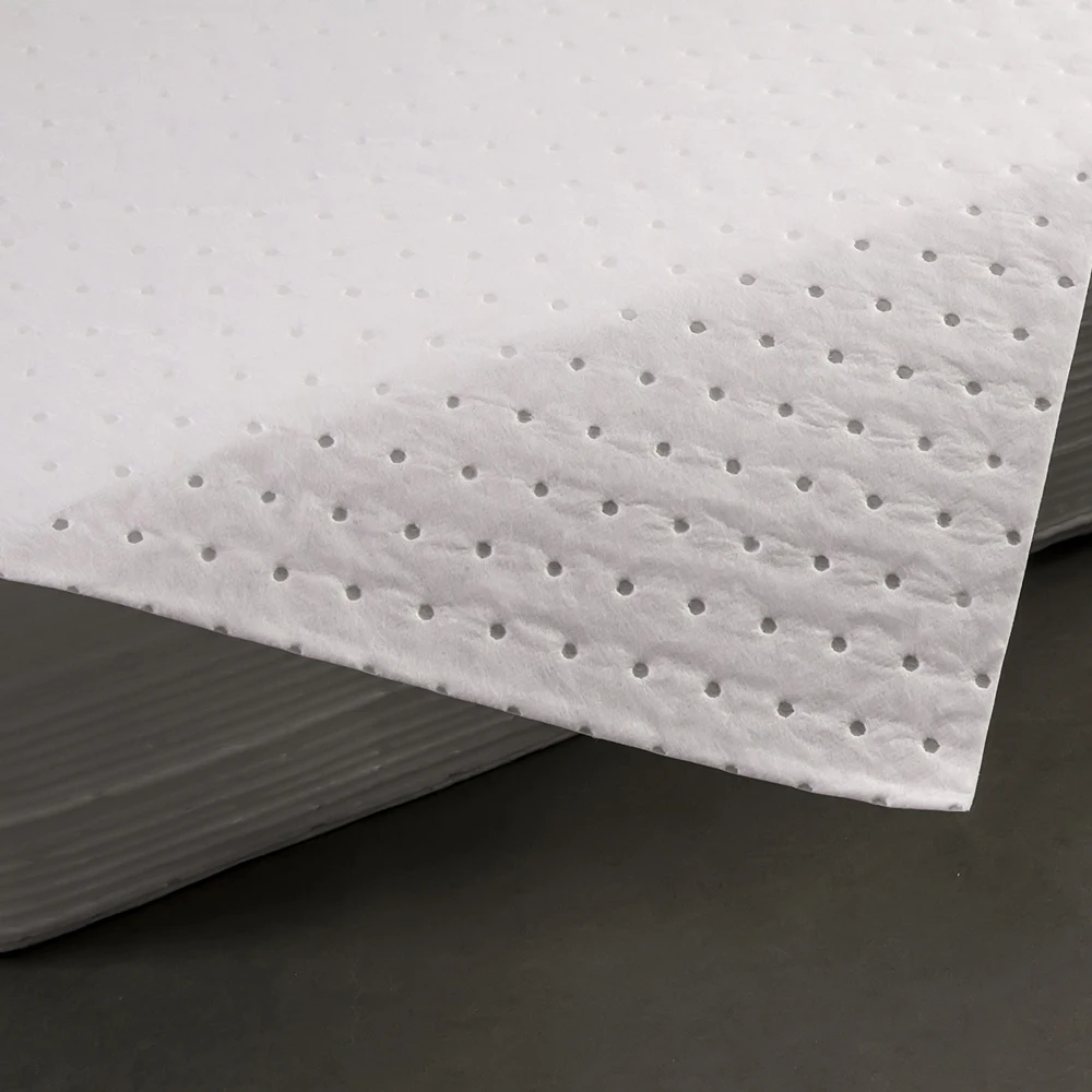 Oil Only Absorbent Sheets Polypropylene Oil Absorbing Sheets For