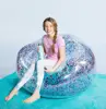 fIndoor decoration gold rose blue sliver glitter Confetti flash children inflatable sparking sofa
