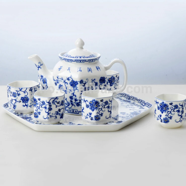 Chinese style ceramic tea sets with gift box package