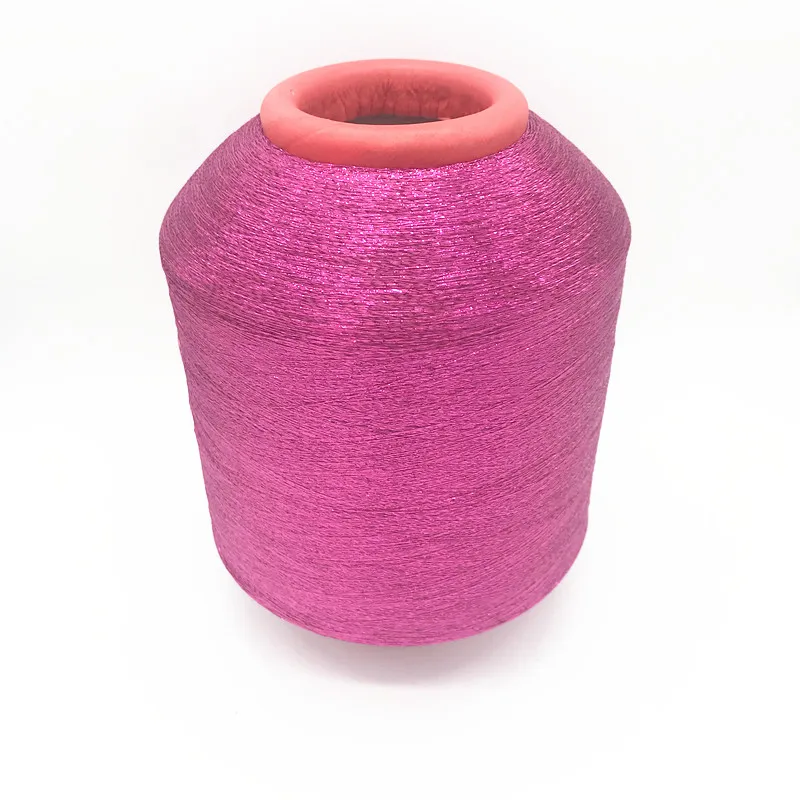 Metallic Lurex Yarn M Type Polyester Lurex Thread On Bobbin For Weaving ...