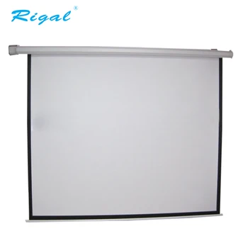 Electric Projector Screen Wall Ceiling Mounted Motorized Projection Screen For Indoor Or Outdoor Buy Projector Screen For Led Projector Electric