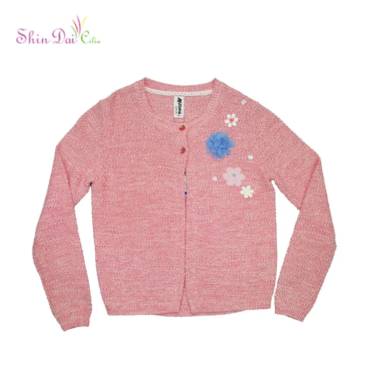 Winter Style Knitwear Cardigan Fashion Blouse Child Sweater Cardigan For Girl