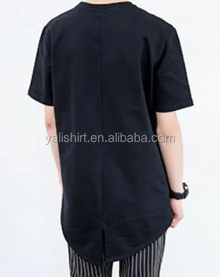 split hem t shirt men