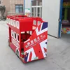 Stylish Battery Powered Double Decker Mini London Bus Electric Train Ride outdoor amusement games