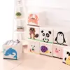 Amazon hot sale Kid's zoo style foldable toys organizer storage box with lid support FBA