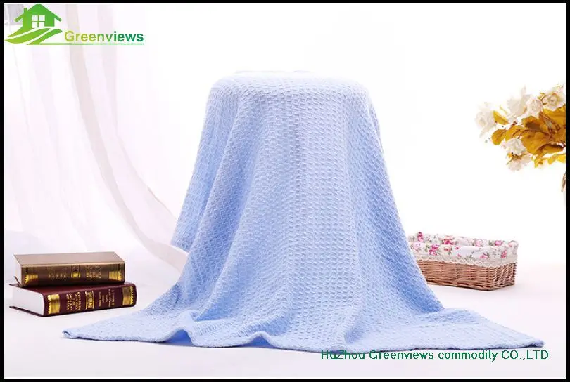 Summer Breathable Cotton Sleeping Blanket Hole Wrap Swaddling Blankets